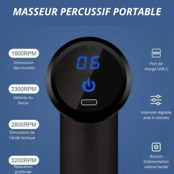 Pistolet de massage percussif