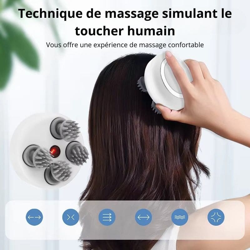 massage du cuir chevelu détente